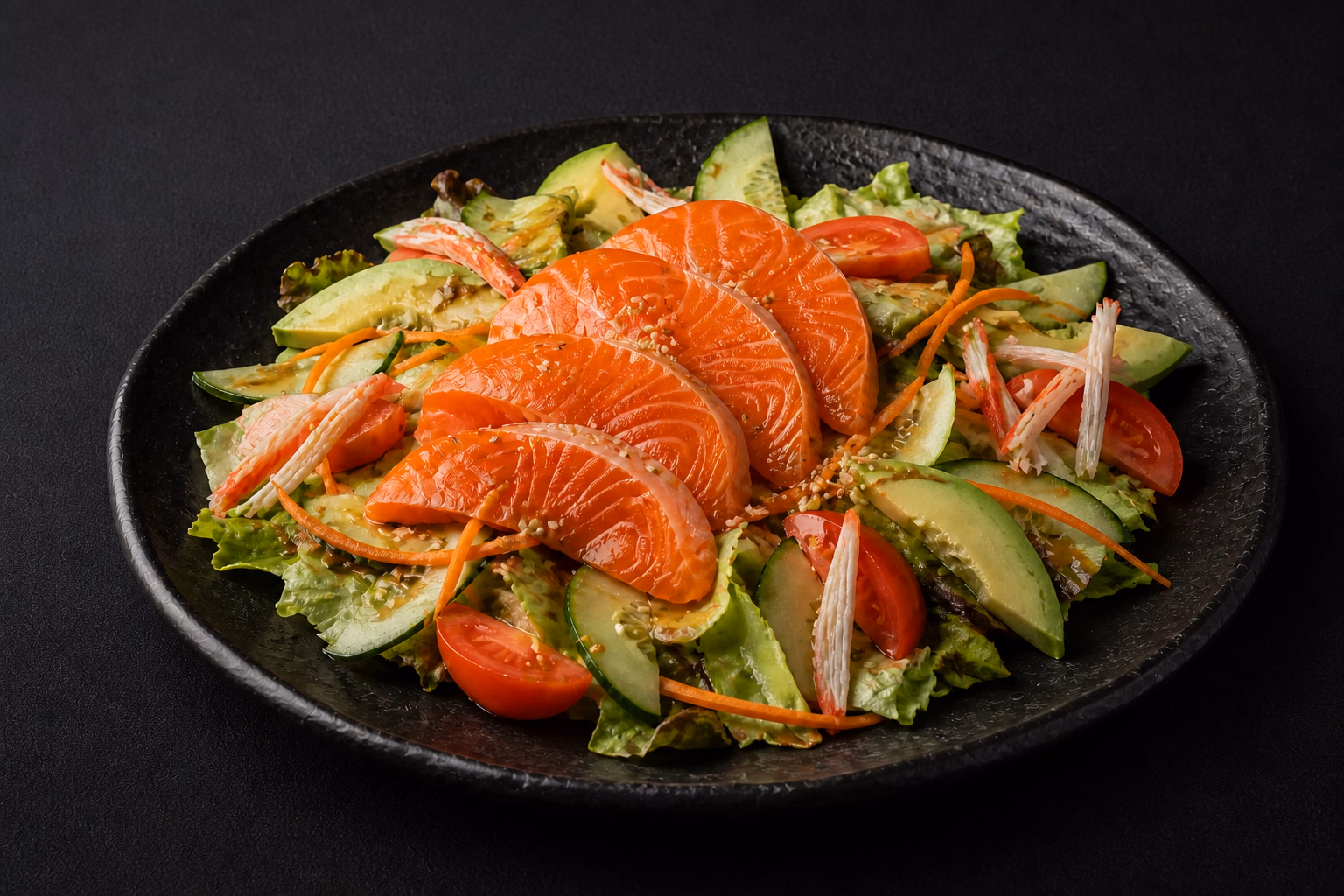 Salmon Sashimi Salad
